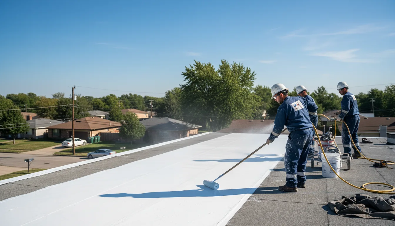 Commercial roof coating in Bern, KS near me